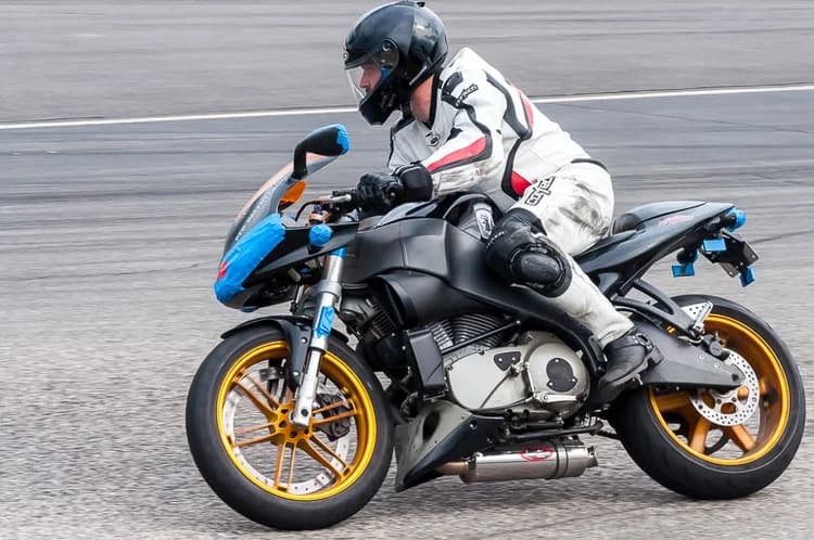 Motorcycle track preparation